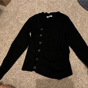Black Button-Up Sweater